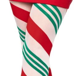 Leg Avenue Hosiery Holiday Ribbon Striped Tights 7 Leg Avenue Hosiery Holiday Ribbon Striped Tights