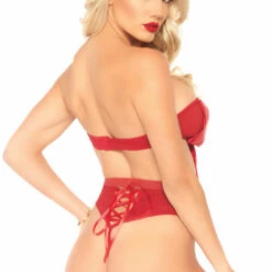 Leg Avenue Lingerie Bow Bandeau And Panty Set