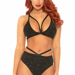 Leg Avenue Metallic Shimmer Bra And Panty 7 Leg Avenue Metallic Shimmer Bra And Panty