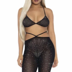 Leg Avenue Lingerie Rhinestone Bikini Top And Pants 21 Leg Avenue Lingerie Rhinestone Bikini Top And Pants