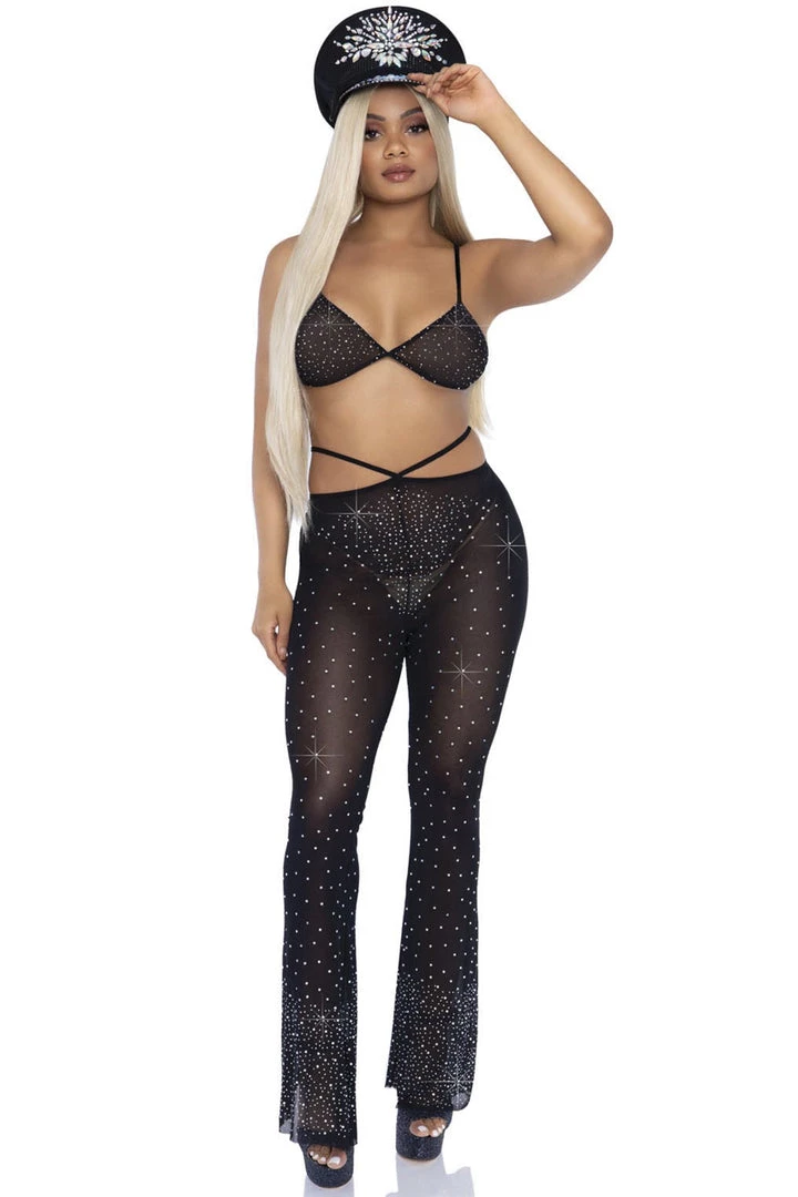 Leg Avenue Lingerie Rhinestone Bikini Top And Pants 7 Leg Avenue Lingerie Rhinestone Bikini Top And Pants