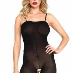 Leg Avenue Lingerie Black Opaque Bodystocking