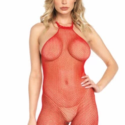 Leg Avenue Fishnet Halter Net Bodystocking 14 Leg Avenue Fishnet Halter Net Bodystocking