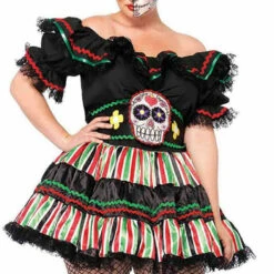 Leg Avenue Plus Costumes Queen Size Dia De Los Costume