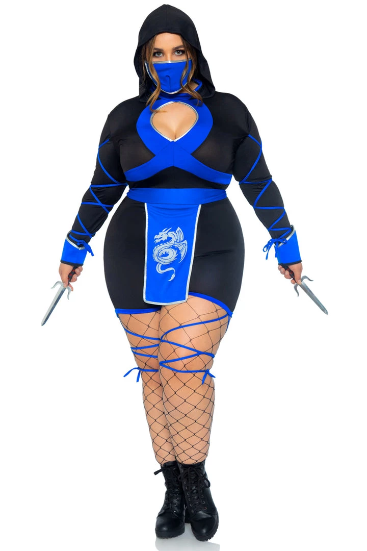 Leg Avenue Plus Size Dragon Ninja Costume 5 Leg Avenue Plus Size Dragon Ninja Costume