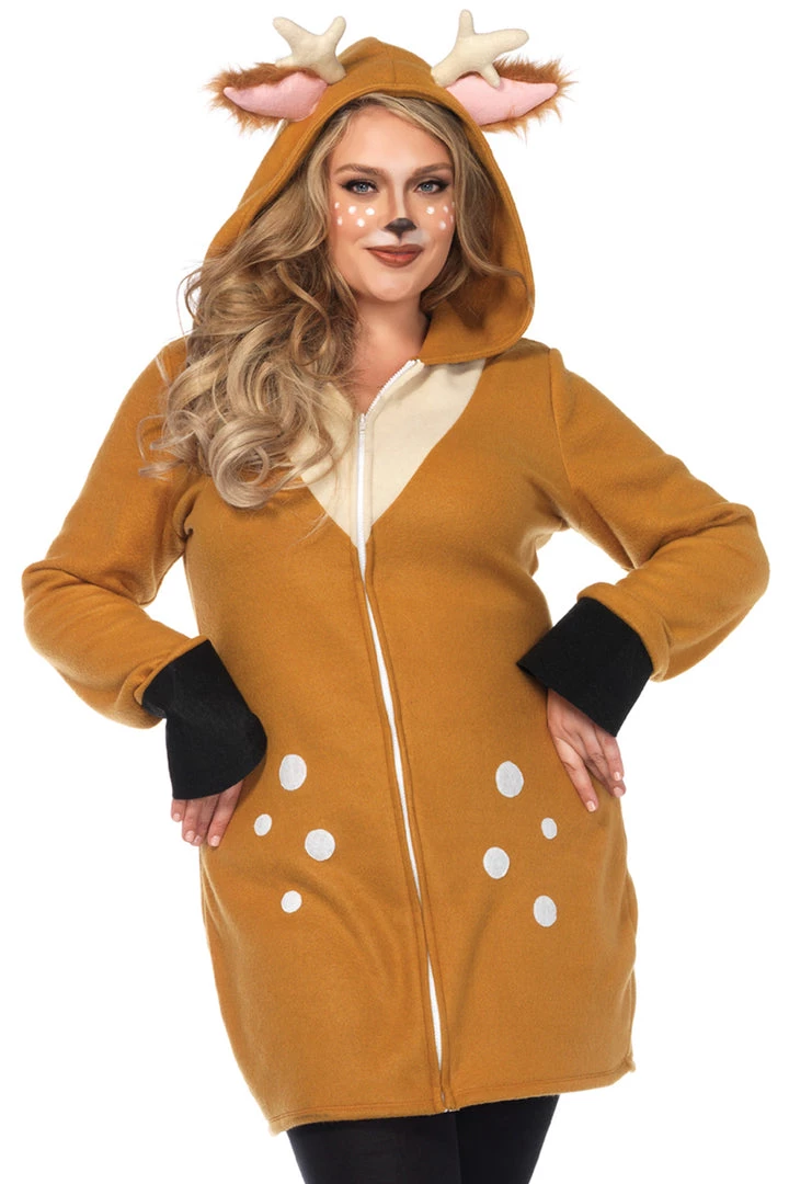 Leg Avenue Plus Size Cozy Fawn Costume 1 Leg Avenue Plus Size Cozy Fawn Costume