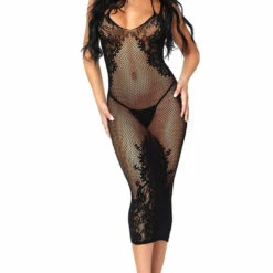 Leg Avenue Lingerie Lattice Body Con Chemise