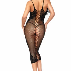 Leg Avenue Lingerie Lattice Body Con Chemise