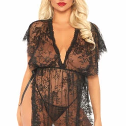 Leg Avenue Lace Lingerie Kaftan Set