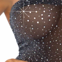 Leg Avenue Rhinestone Tube Chemise Lingerie