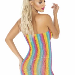 Leg Avenue Rainbow Leopard Tube Dress Lingerie