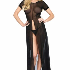 Leg Avenue High Slit Lingerie Gown 9 Leg Avenue High Slit Lingerie Gown