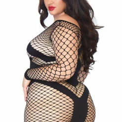 Leg Avenue Plus Size Diamond Net Mini Dress