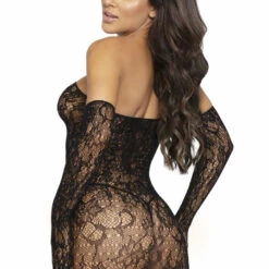 Leg Avenue Lace Tube Dress And Gloves
