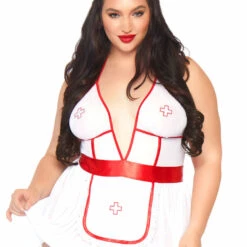 Leg Avenue Plus Size Night Shift Nurse Set 5 Leg Avenue Plus Size Night Shift Nurse Set
