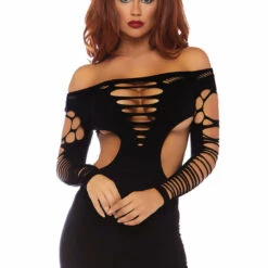 Leg Avenue Shredded Mini Dress 12 Leg Avenue Shredded Mini Dress