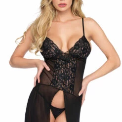 Leg Avenue Long Sheer Lingerie Gown 16 Leg Avenue Long Sheer Lingerie Gown