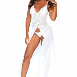 Leg Avenue Long Sheer Lingerie Gown 22 Leg Avenue Long Sheer Lingerie Gown