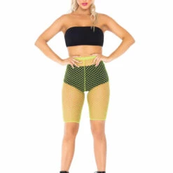 Leg Avenue Lingerie Net Biker Shorts