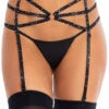 Leg Avenue Strappy Rhinestone Garter Belt