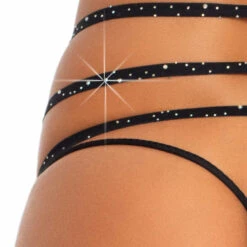 Leg Avenue Strappy Rhinestone Garter Belt