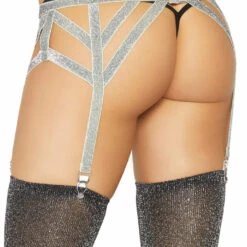 Leg Avenue Lingerie Lurex Garter Belt