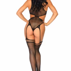 Leg Avenue Fishnet Crotchless Teddy Lingerie 6 Leg Avenue Fishnet Crotchless Teddy Lingerie