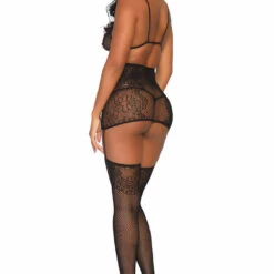 Leg Avenue Garter Skirt And Thigh Highs Lingerie