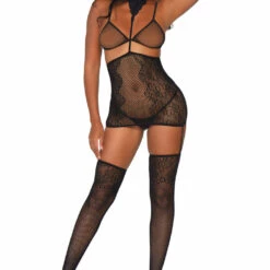 Leg Avenue Garter Skirt And Thigh Highs Lingerie