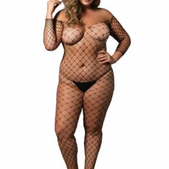 Leg Avenue Plus Size Lingerie Plus Size Open Back Fence Net Bodystocking 7 Leg Avenue Plus Size Lingerie Plus Size Open Back Fence Net Bodystocking