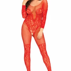 Leg Avenue Net And Lace Long Sleeve Bodystocking Bodystockings 17 Leg Avenue Net And Lace Long Sleeve Bodystocking Bodystockings