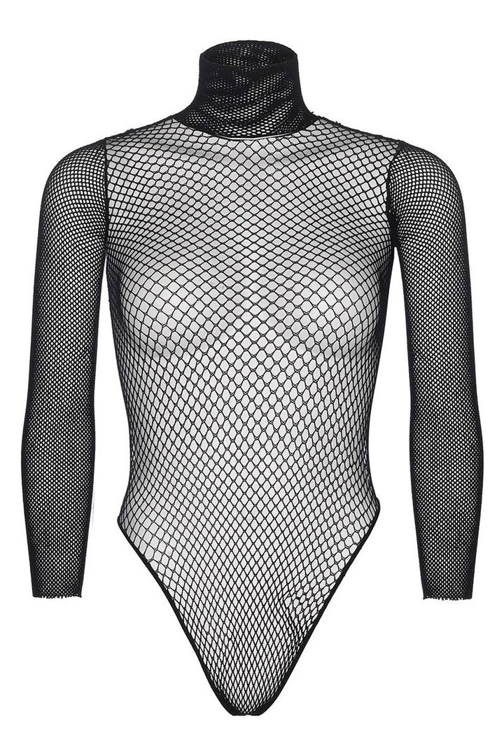 Leg Avenue High Neck Fishnet Bodysuit 5 Leg Avenue High Neck Fishnet Bodysuit