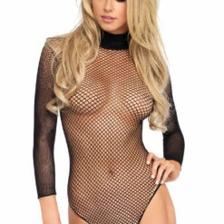Leg Avenue High Neck Fishnet Bodysuit 24 Leg Avenue High Neck Fishnet Bodysuit