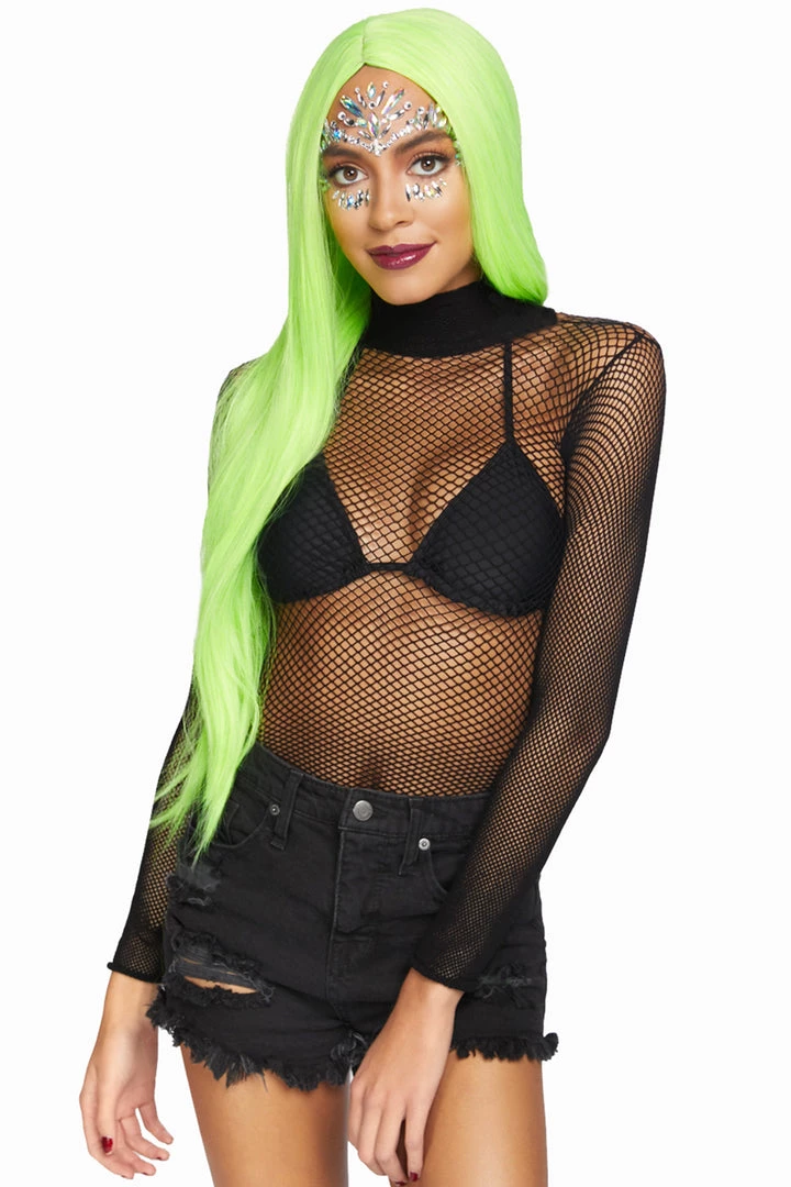 Leg Avenue High Neck Fishnet Bodysuit 6 Leg Avenue High Neck Fishnet Bodysuit