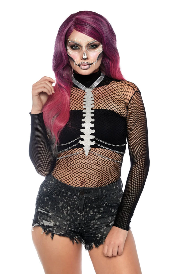 Leg Avenue High Neck Fishnet Bodysuit 8 Leg Avenue High Neck Fishnet Bodysuit