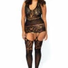 Leg Avenue Plus Size Garter Chemise