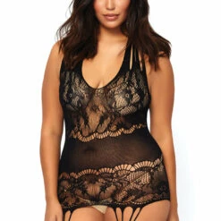 Leg Avenue Plus Size Garter Chemise