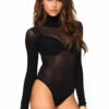 Leg Avenue Long Sleeve Opaque Bodysuit