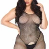 Leg Avenue Plus Size Crystalized Tank Bodystocking