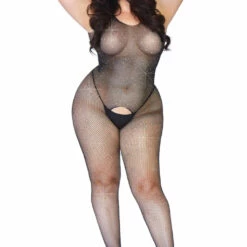 Leg Avenue Plus Size Crystalized Tank Bodystocking 8 Leg Avenue Plus Size Crystalized Tank Bodystocking