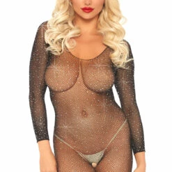 Leg Avenue Crystal Net Bodystocking Lingerie