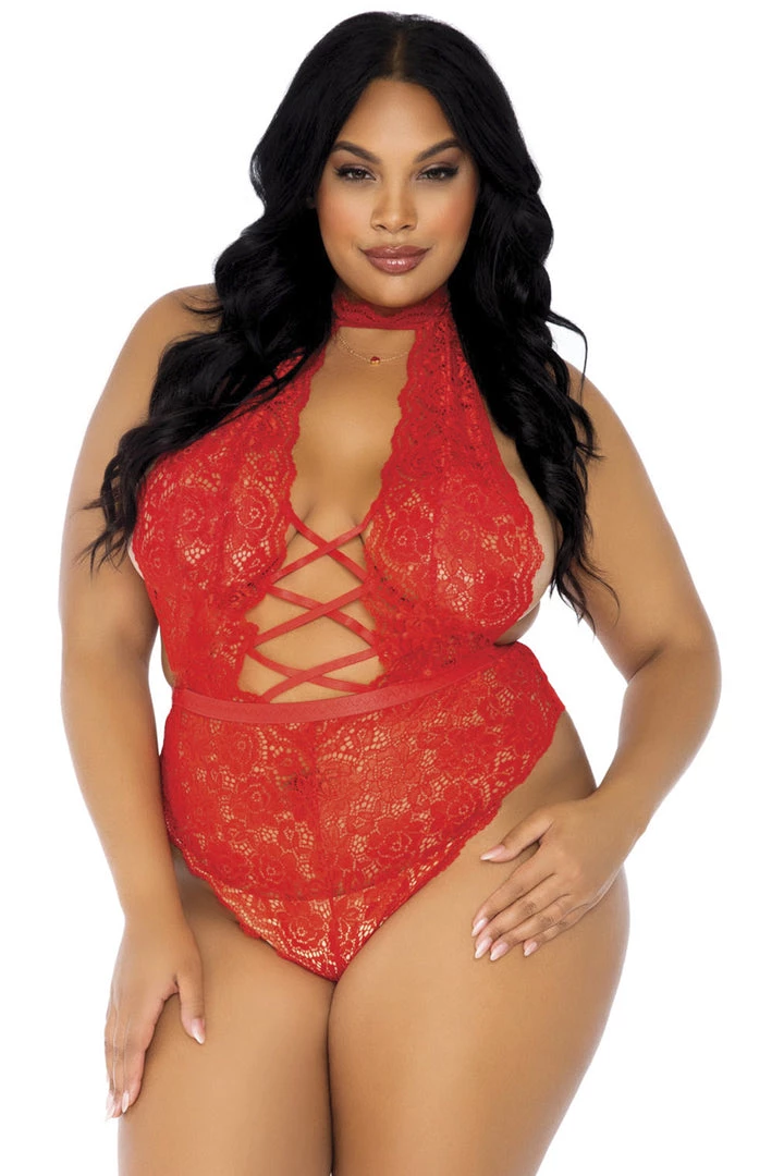 Leg Avenue Lingerie Floral Lace Crotchless Teddy 4 Leg Avenue Lingerie Floral Lace Crotchless Teddy