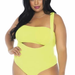 Leg Avenue Plus Size Bandeau Top And Bodysuit Set