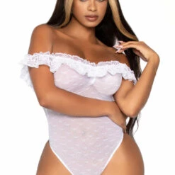 Leg Avenue Lace Ruffle Teddy