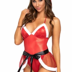 Leg Avenue Sexy Santa Lingerie Teddy Set