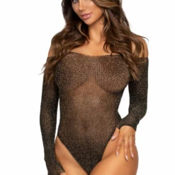 Leg Avenue Lingerie Lurex Fishnet Teddy 8 Leg Avenue Lingerie Lurex Fishnet Teddy
