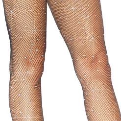 Leg Avenue Hosiery Rhinestone Fishnet Tights