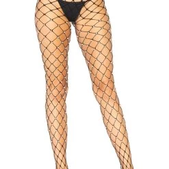 Leg Avenue Hosiery Faux Pearl Net Tights