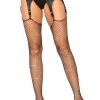 Leg Avenue Raw Edge Rhinestone Fishnets Hosiery