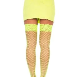 Leg Avenue Stay Up Fishnet Thigh Highs Hosiery 8 Leg Avenue Stay Up Fishnet Thigh Highs Hosiery